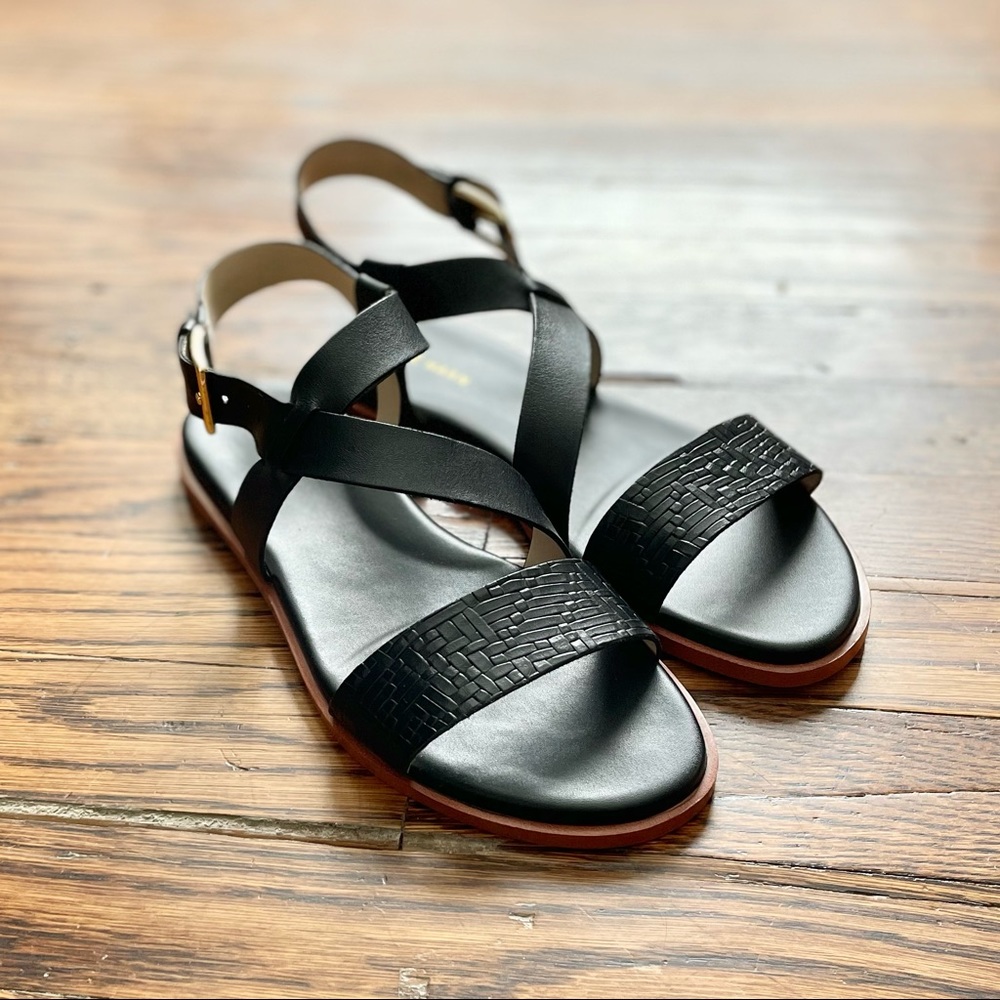 Cole Haan Findra Black Strappy Sandal - Size 6